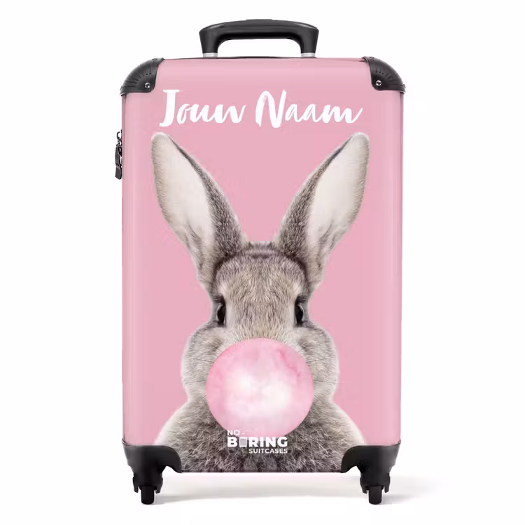 Kauwend knaagje NBS - Handbagage koffer - Kinderen Unisex middel -productfoto_recht