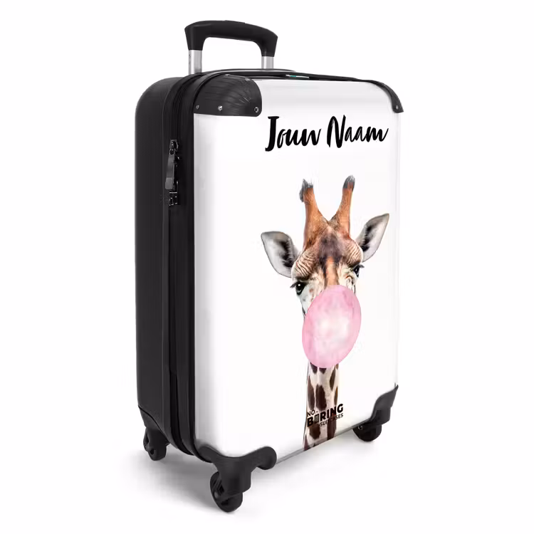 Kauwende Kobus NBS - Handbagage koffer - Kinderen Unisex middel -productfoto_3d