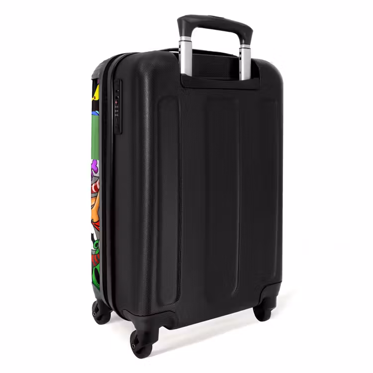 Kleurrijke Monstermix NBS - Handbagage koffer - Kinderen Unisex middel -achterkant
