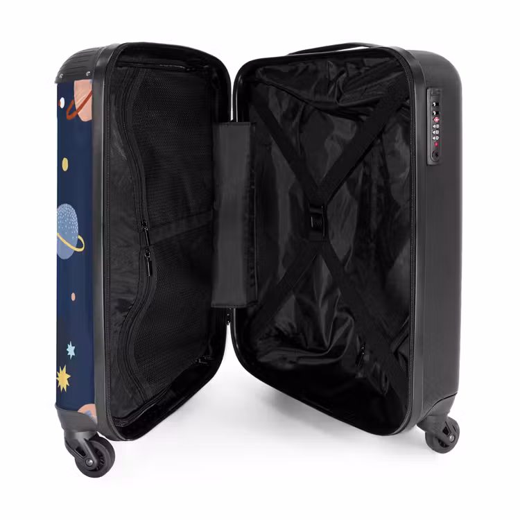 Kosmo karavaan NBS - Handbagage koffer - Kinderen Unisex middel -binnenkant