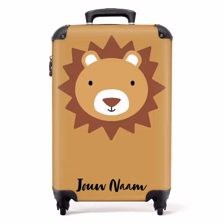 Leo leeuw NBS - Handbagage koffer - Kinderen Unisex middel -productfoto_recht