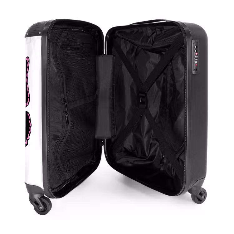 Magenta monarch NBS - Handbagage koffer - Kinderen Unisex middel -binnenkant