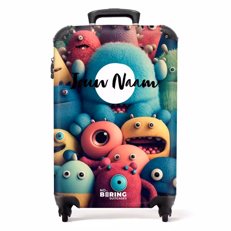 Monster Menigte NBS - Handbagage koffer - Kinderen Unisex middel -productfoto_recht