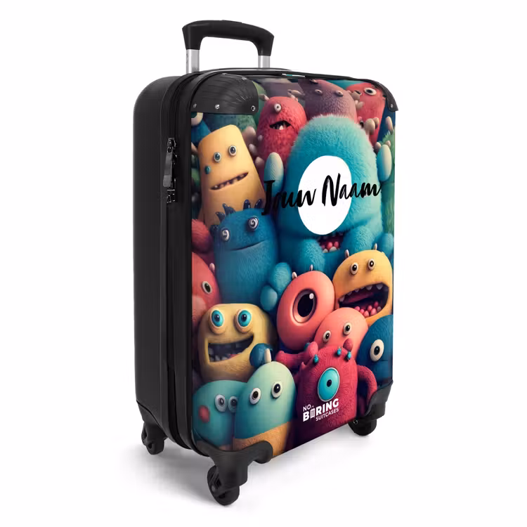 Monster Menigte NBS - Handbagage koffer - Kinderen Unisex middel -productfoto_3d