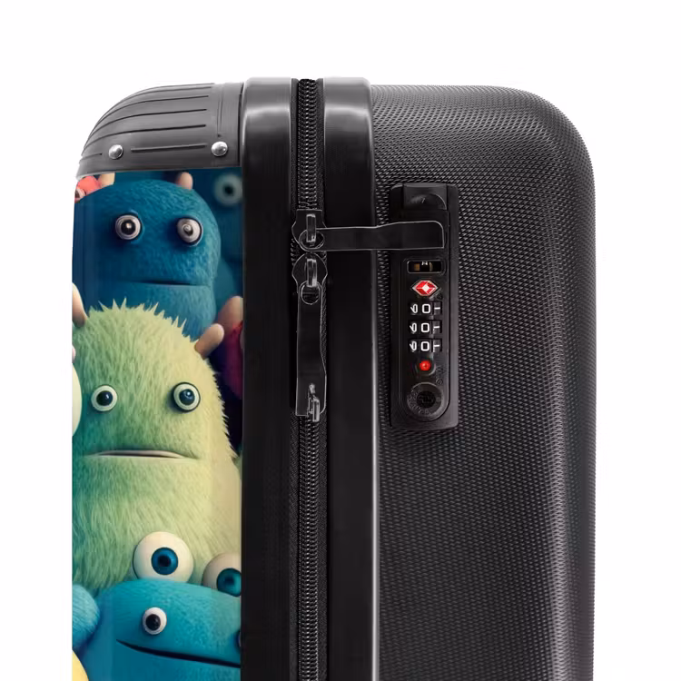 Monster Menigte NBS - Handbagage koffer - Kinderen Unisex middel -slot