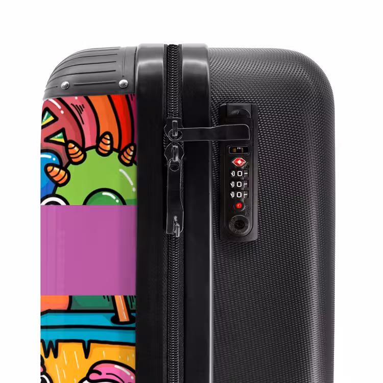 Monster met 1 Oog NBS - Handbagage koffer - Kinderen Unisex middel -slot