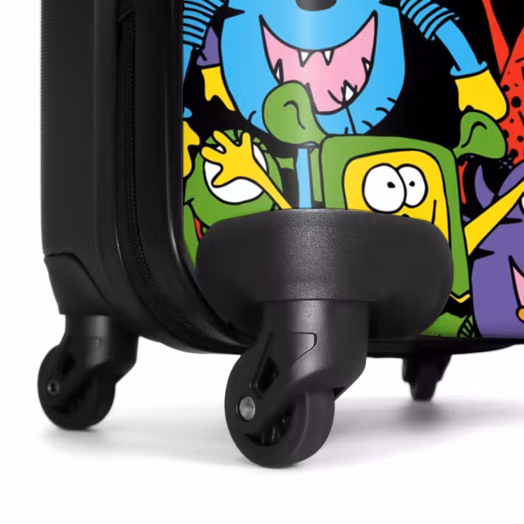Monsters met Felle Kleuren NBS - Handbagage koffer - Kinderen Unisex middel -wiel