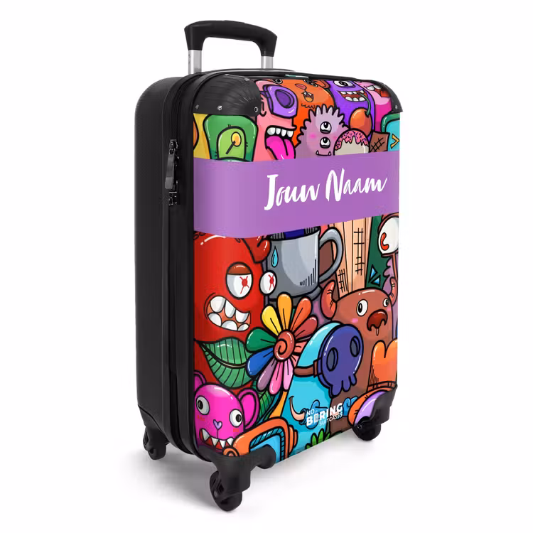 Monstervrienden Festijn NBS - Handbagage koffer - Kinderen Unisex middel -productfoto_3d