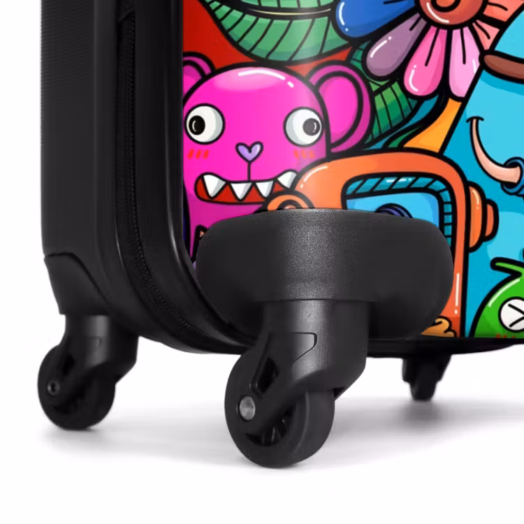 Monstervrienden Festijn NBS - Handbagage koffer - Kinderen Unisex middel -wiel