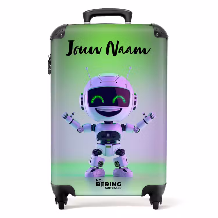 Neon Nicky NBS - Handbagage koffer - Kinderen Unisex middel -productfoto_recht