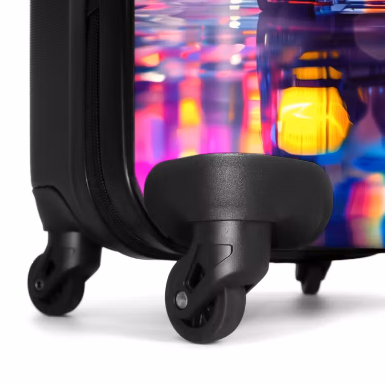 Neon nightcar NBS - Handbagage koffer - Kinderen Unisex middel -wiel