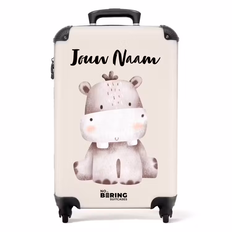 Nigel Nijlpaard NBS - Handbagage koffer - Kinderen Unisex middel -productfoto_recht