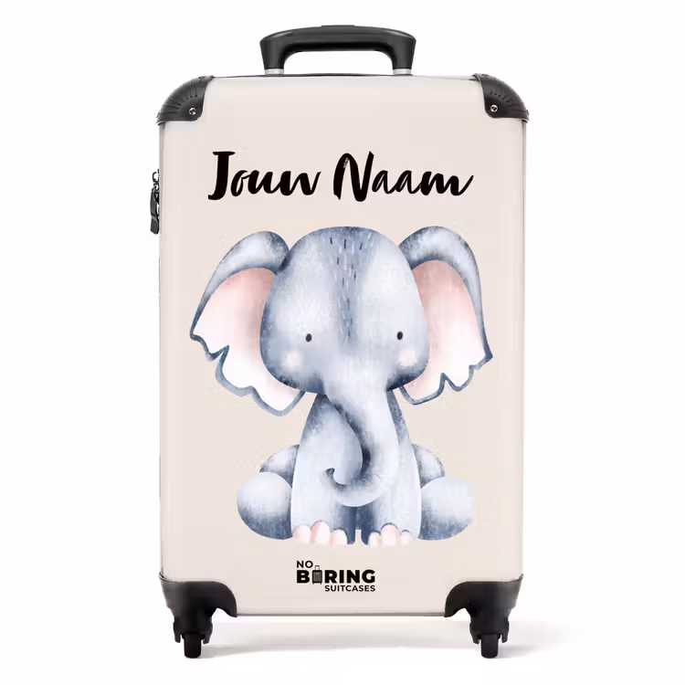 Oane Olifant NBS - Handbagage koffer - Kinderen Unisex middel -productfoto_recht
