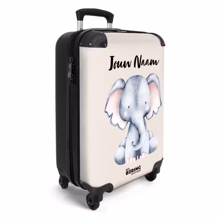 Oane Olifant NBS - Handbagage koffer - Kinderen Unisex middel -productfoto_3d
