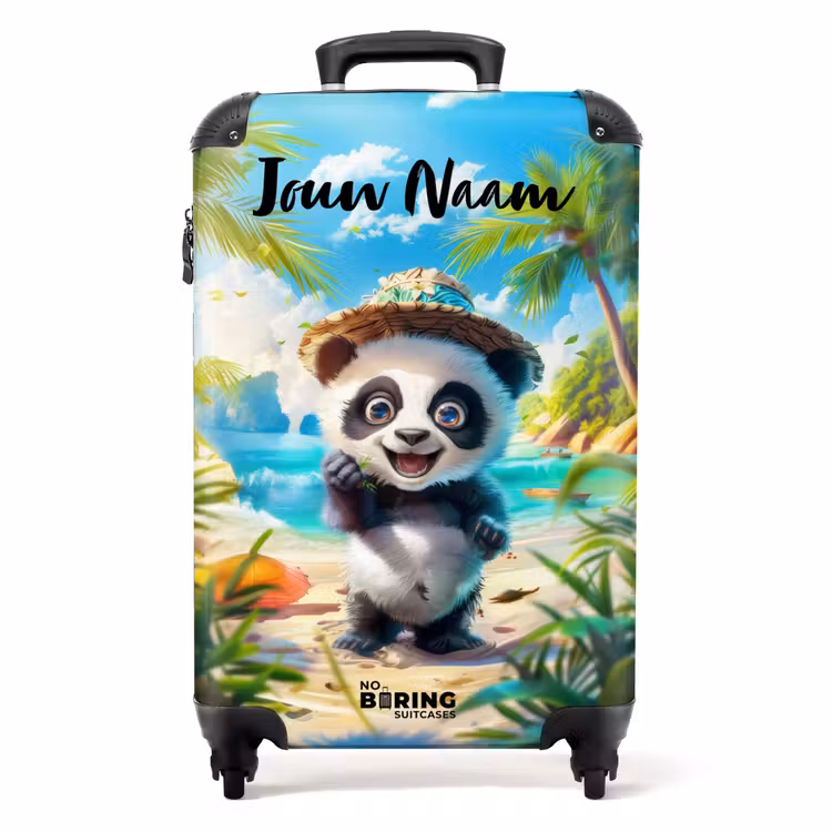 Pablo panda NBS - Handbagage koffer - Kinderen Unisex middel -productfoto_recht