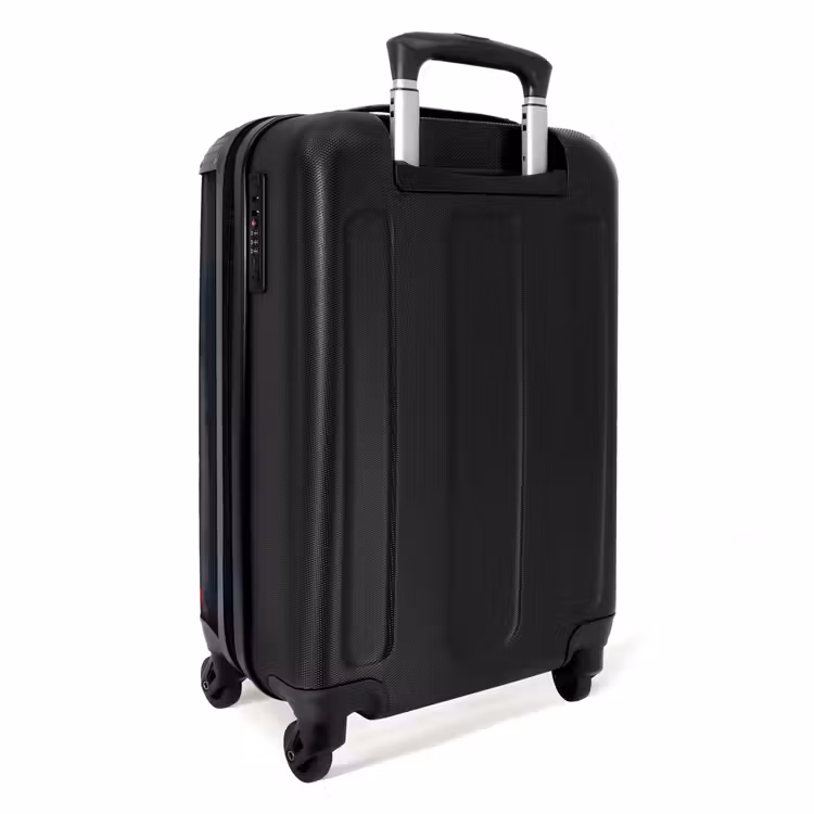 Panda met Oranje Jas en Verfspetters NBS - Handbagage koffer - Kinderen Unisex middel -achterkant