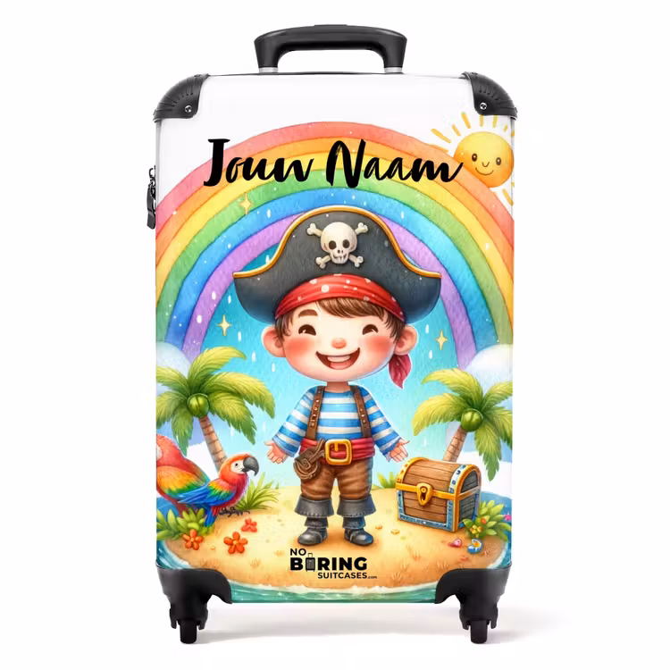 Pascal piraatje NBS - Handbagage koffer - Kinderen Unisex middel -productfoto_recht