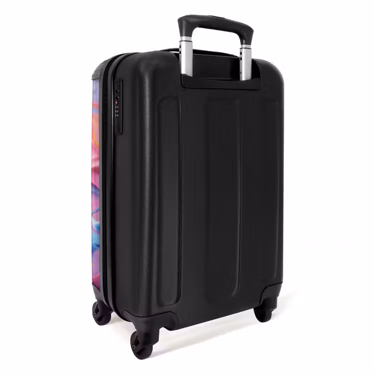 Pastel swirl NBS - Handbagage koffer - Kinderen Unisex middel -achterkant