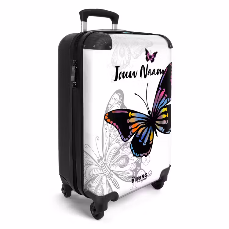 Petal papillon NBS - Handbagage koffer - Kinderen Unisex middel -productfoto_3d