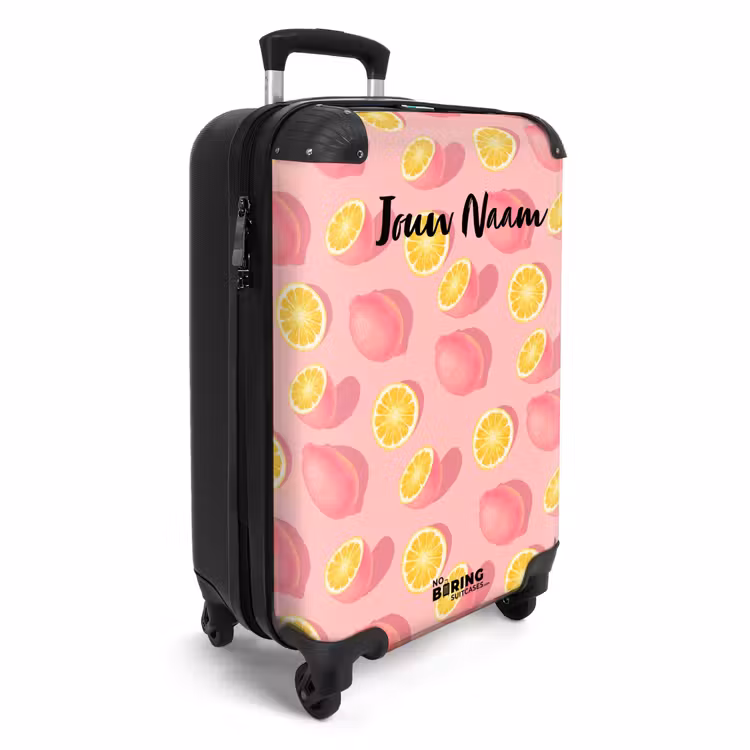 Pink limoncello NBS - Handbagage koffer - Kinderen Unisex middel -productfoto_3d