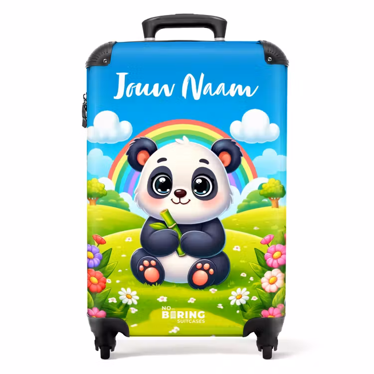 Pukkie Panda NBS - Handbagage koffer - Kinderen Unisex middel -productfoto_recht