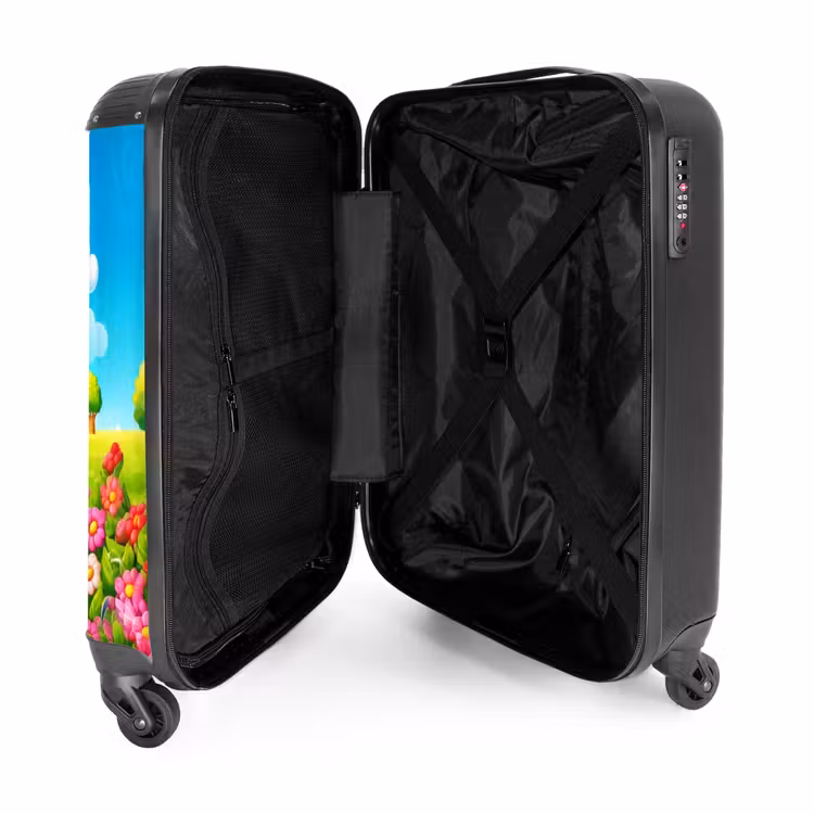 Pukkie Panda NBS - Handbagage koffer - Kinderen Unisex middel -binnenkant