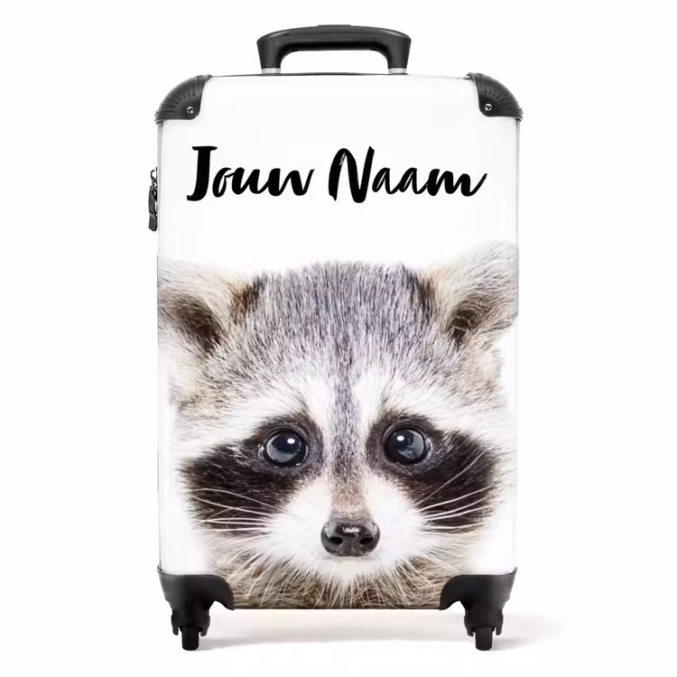 Rachid Racoon NBS - Handbagage koffer - Kinderen Unisex middel -productfoto_recht