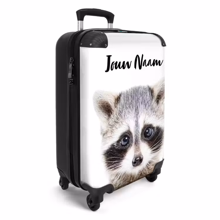 Rachid Racoon NBS - Handbagage koffer - Kinderen Unisex middel -productfoto_3d