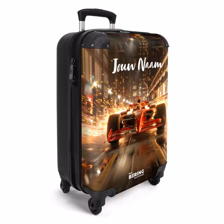 Rapid red NBS - Handbagage koffer - Kinderen Unisex middel -productfoto_3d