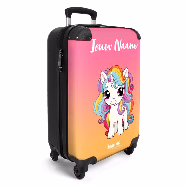 Regenboograkkertje NBS - Handbagage koffer - Kinderen Unisex middel -productfoto_3d