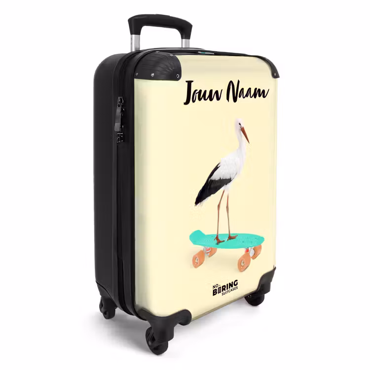 Rijdende reiger NBS - Handbagage koffer - Kinderen Unisex middel -productfoto_3d