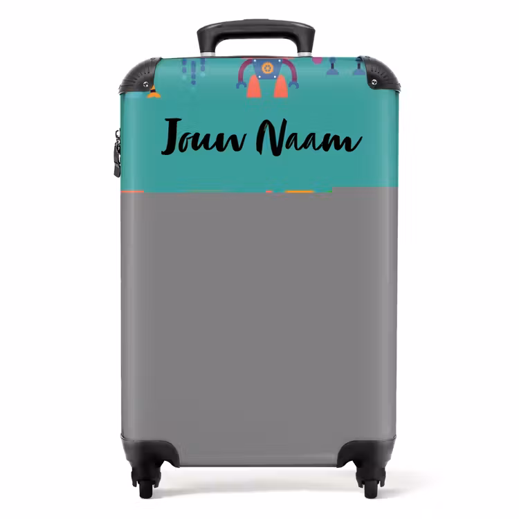 Robo rave NBS - Handbagage koffer - Kinderen Unisex middel -productfoto_recht