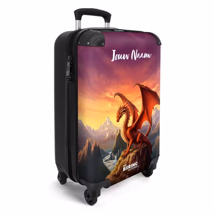 Rode reuzendraak NBS - Handbagage koffer - Kinderen Unisex middel -productfoto_3d