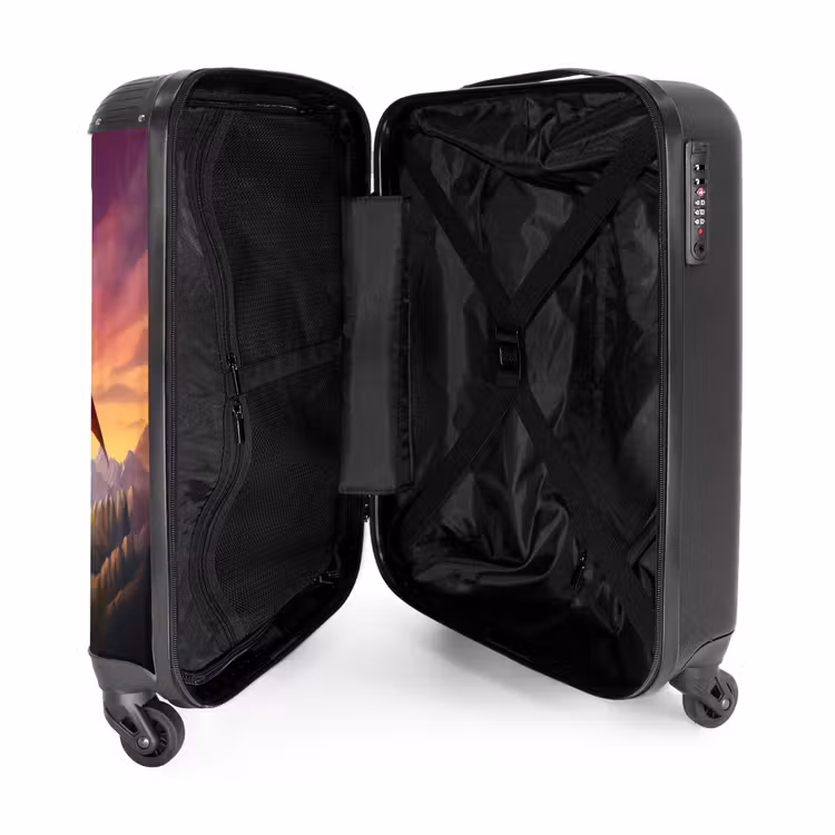 Rode reuzendraak NBS - Handbagage koffer - Kinderen Unisex middel -binnenkant