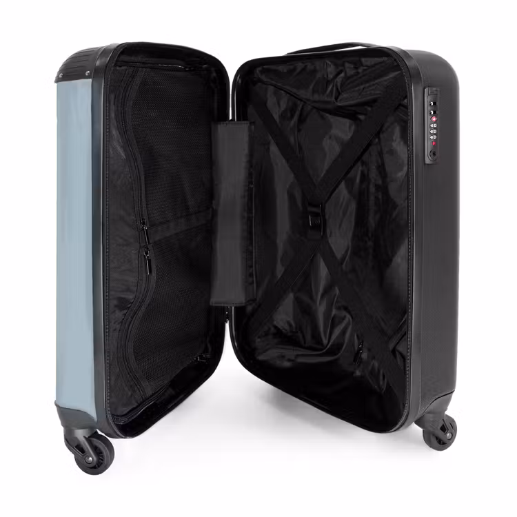 Rode trekker blauwe achtergrond NBS - Handbagage koffer - Kinderen Unisex middel -binnenkant