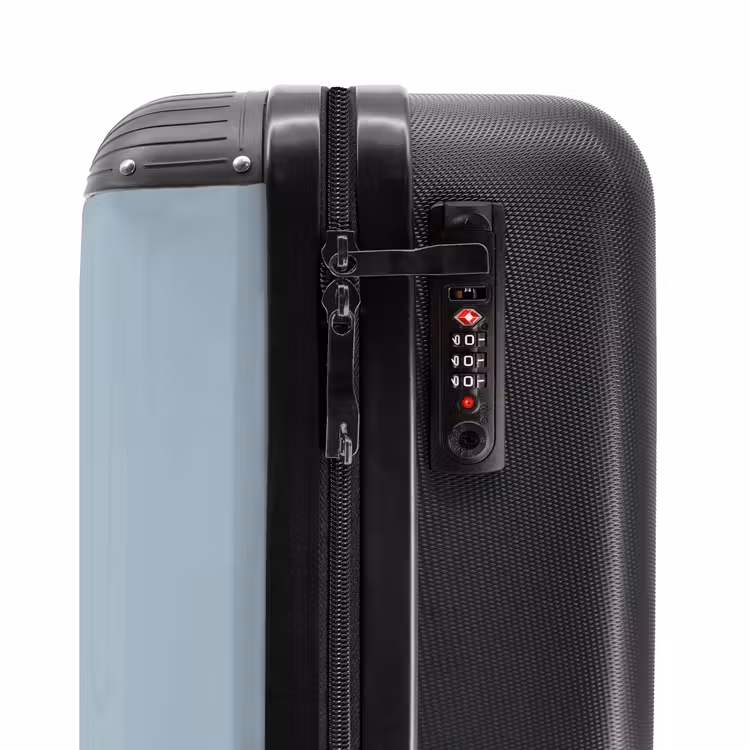 Rode trekker blauwe achtergrond NBS - Handbagage koffer - Kinderen Unisex middel -slot