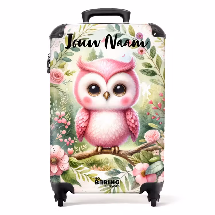 Roze Rafaël NBS - Handbagage koffer - Kinderen Unisex middel -productfoto_recht