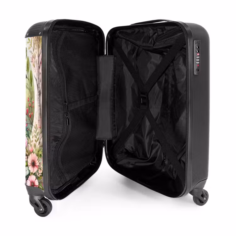 Roze Rafaël NBS - Handbagage koffer - Kinderen Unisex middel -binnenkant