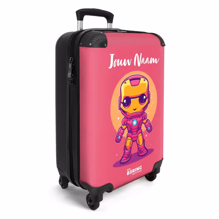 Roze ranger NBS - Handbagage koffer - Kinderen Unisex middel -productfoto_3d