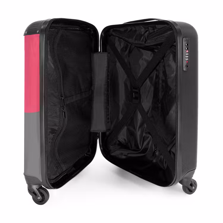 Roze ranger NBS - Handbagage koffer - Kinderen Unisex middel -binnenkant