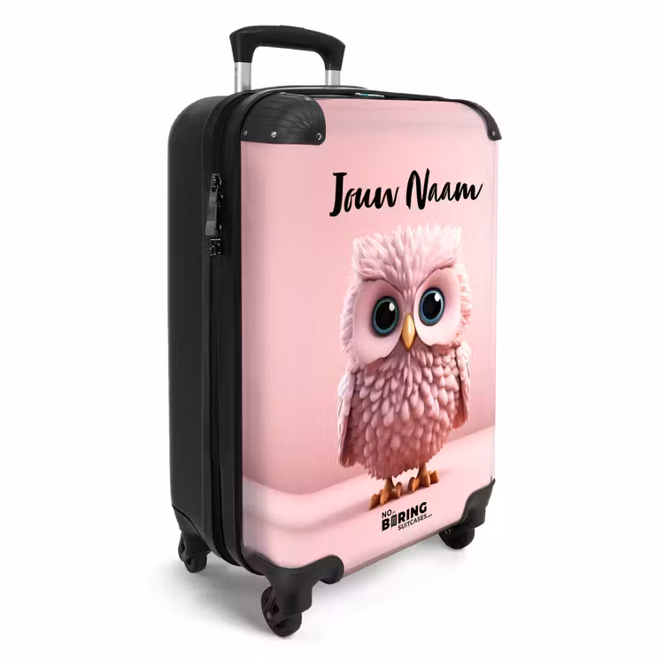 Roze Ritselaar NBS - Handbagage koffer - Kinderen Unisex middel -productfoto_3d