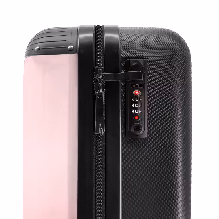 Roze Ritselaar NBS - Handbagage koffer - Kinderen Unisex middel -slot