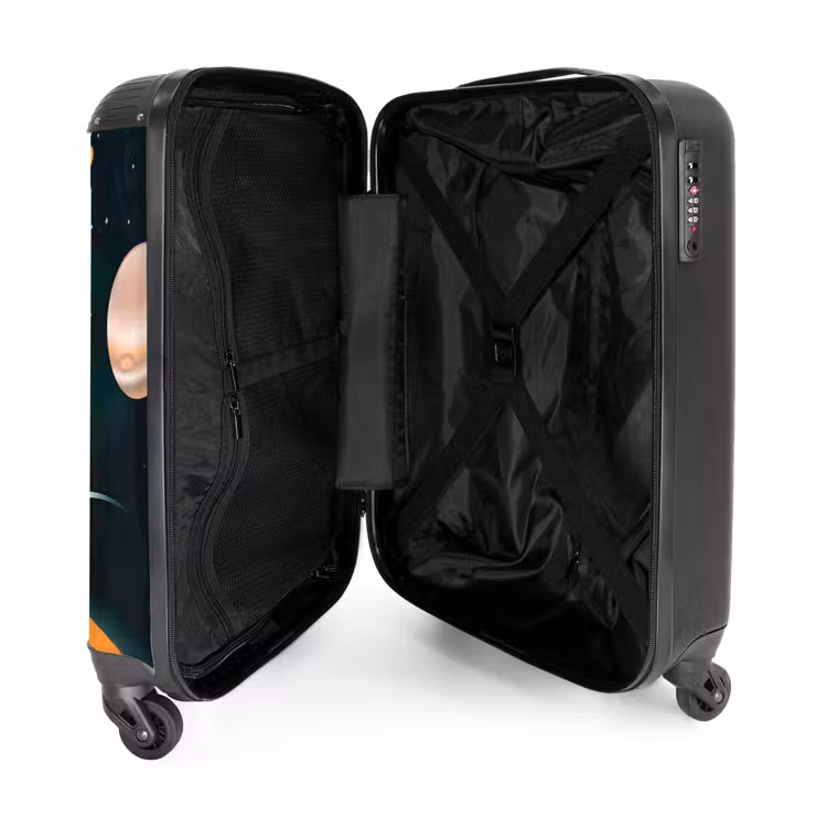 Saturnus space NBS - Handbagage koffer - Kinderen Unisex middel -binnenkant