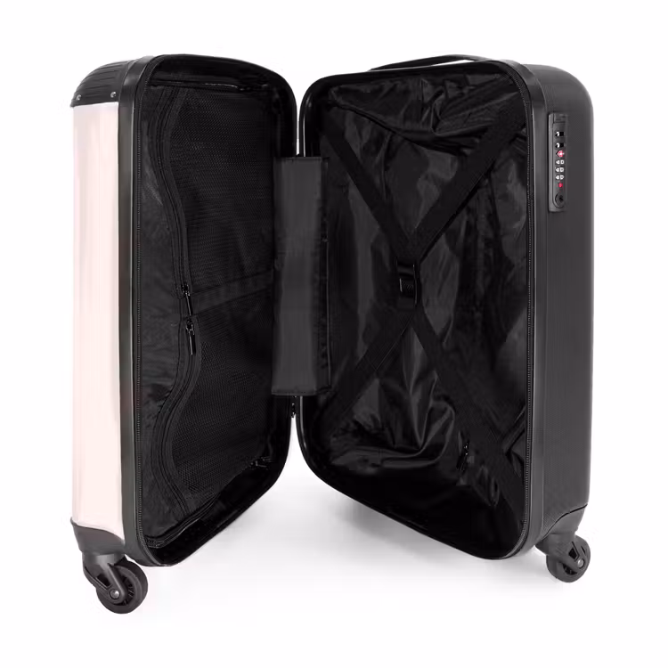 Sierk Struisvogel Roze NBS - Handbagage koffer - Kinderen Unisex middel -binnenkant