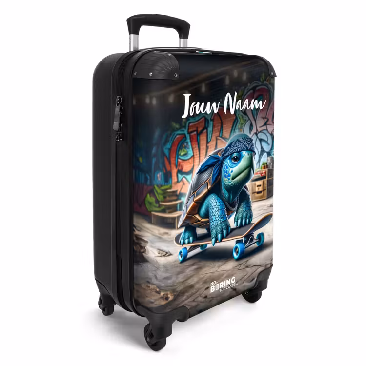 Skater schildpad NBS - Handbagage koffer - Kinderen Unisex middel -productfoto_3d