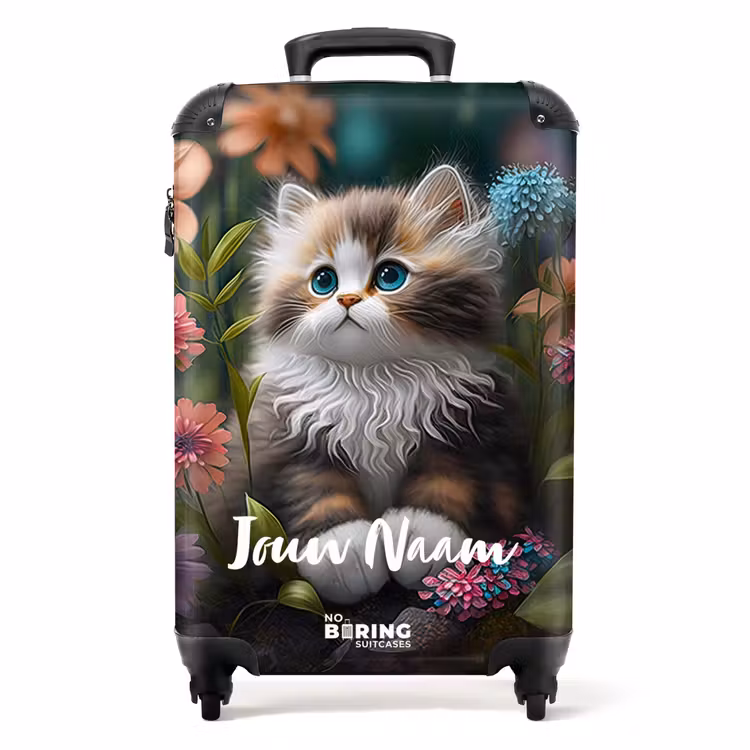 Snoezige Sjakie NBS - Handbagage koffer - Kinderen Unisex middel -productfoto_recht