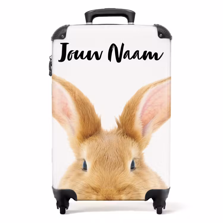 Snuffels met Tevreden Hoofd NBS - Handbagage koffer - Kinderen Unisex middel -productfoto_recht