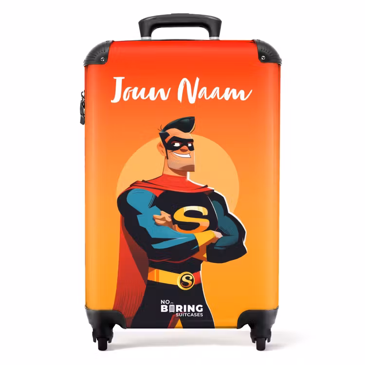 Sunny superhero NBS - Handbagage koffer - Kinderen Unisex middel -productfoto_recht