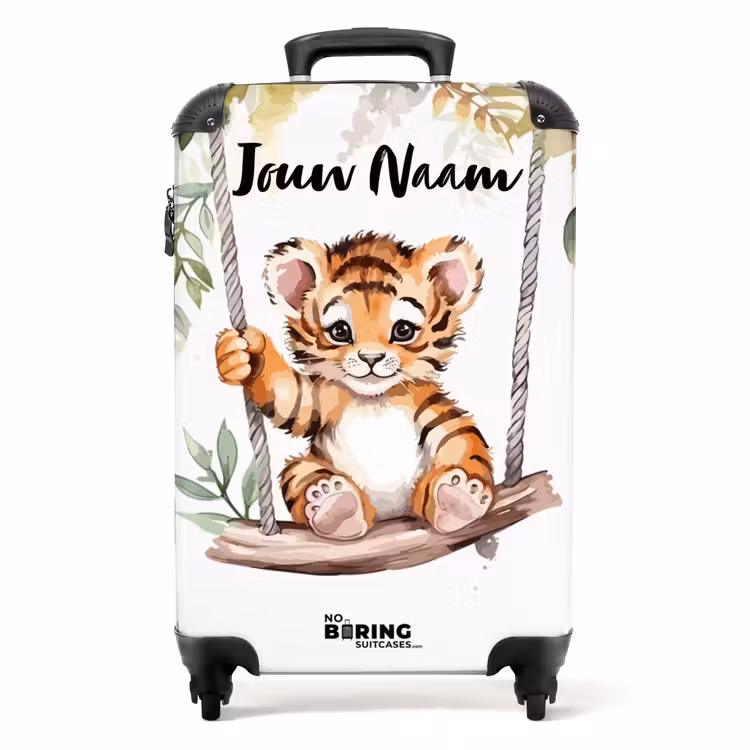 Timo tijger NBS - Handbagage koffer - Kinderen Unisex middel -productfoto_recht