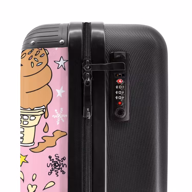 Unicorn doodles NBS - Handbagage koffer - Kinderen Unisex middel -slot